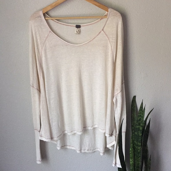 Free People Tops - We The Free Cream Dolman Long Sleeve Flowy Top